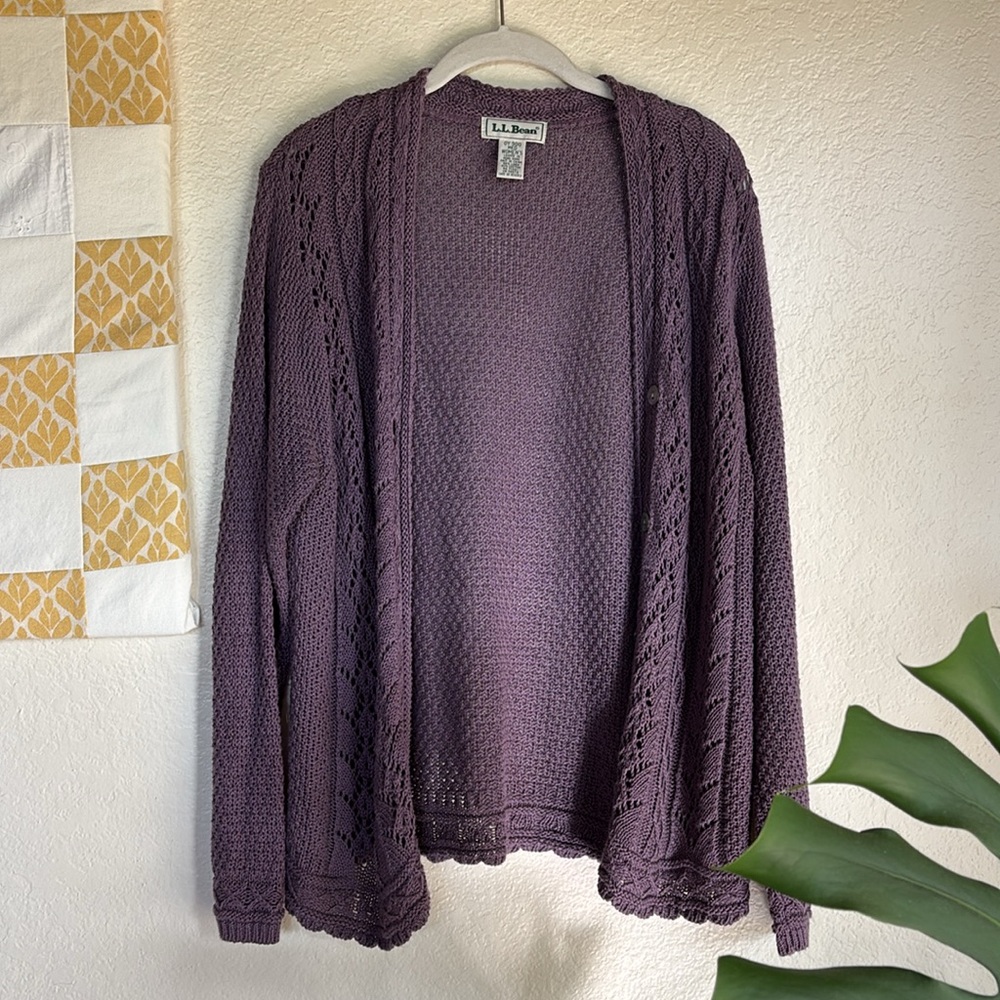 L.L. Bean Women's Purple Sweater